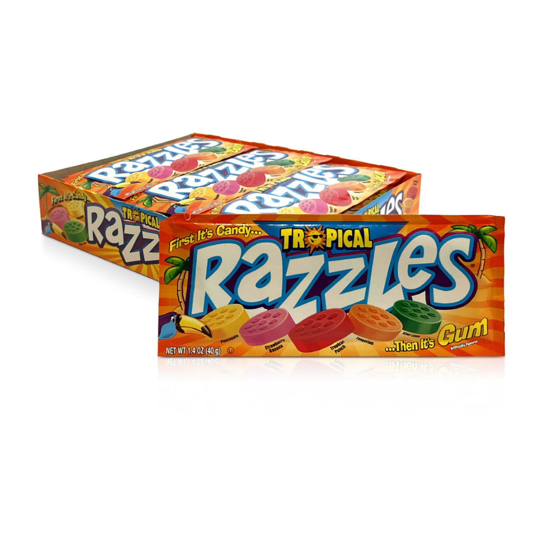 Razzles Tropical Assorted | 24ct, Box – Jack's Candy