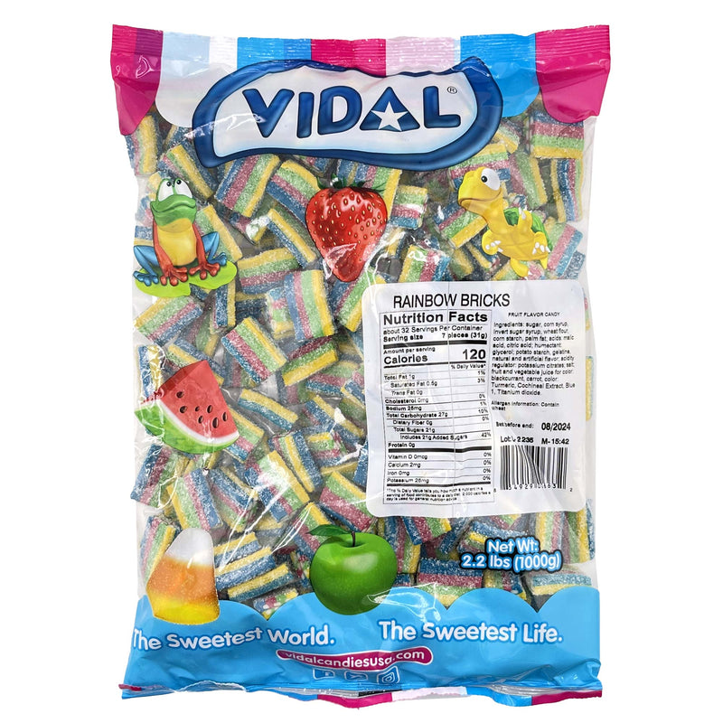 Vidal Rainbow Bricks 2.2Lb