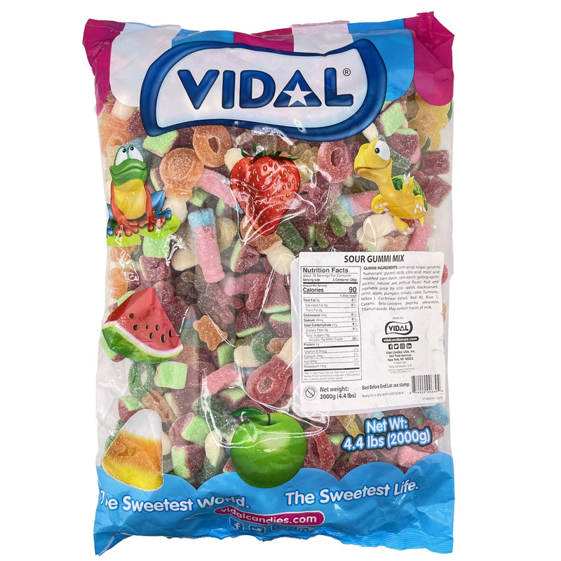 Bulk Vidal Sour Gummi Mix 4.4Lbs