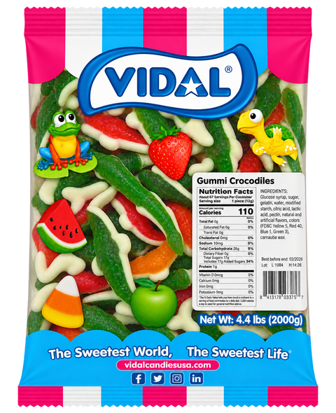 Vidal Gummy Crocodile | 4.4lb, Bag