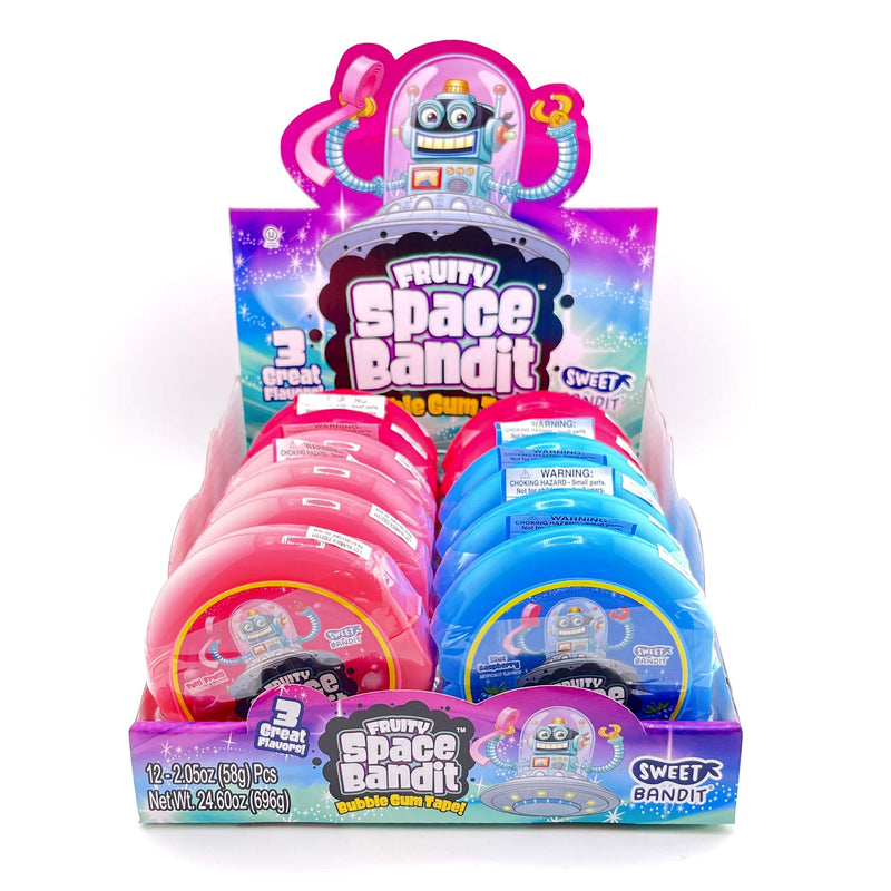 Km Space Bandit Bubble Tape Gum 12Ct 3-Flavor