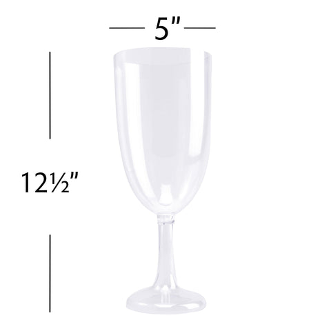 Wine Goblet Clear Plastic (12") | Each