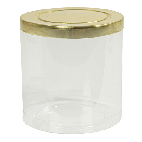 PVC Cylinder Container 2" 12ct Gold | Bag