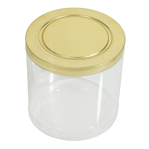 PVC Cylinder Container 2" 12ct Gold | Bag