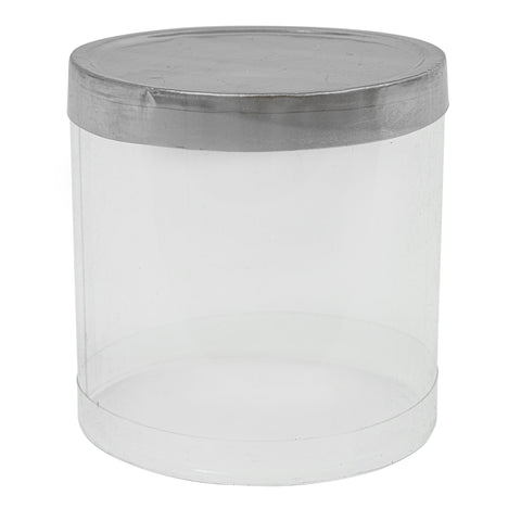 PVC Cylinder Container 2" 12ct Silver | Bag
