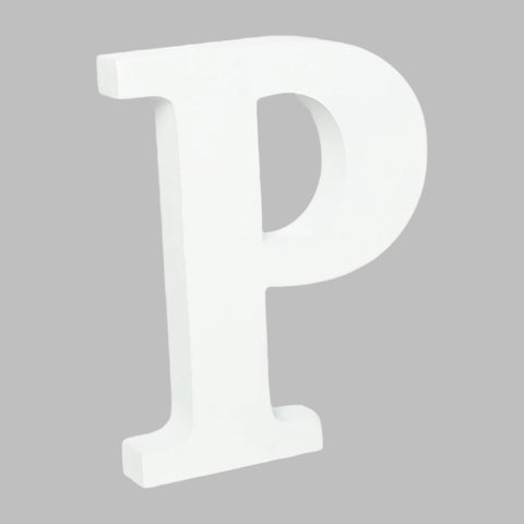 Wooden Letter P (7.5") | Bag
