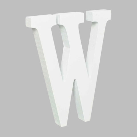 Wooden Letter W (7.5") | Bag