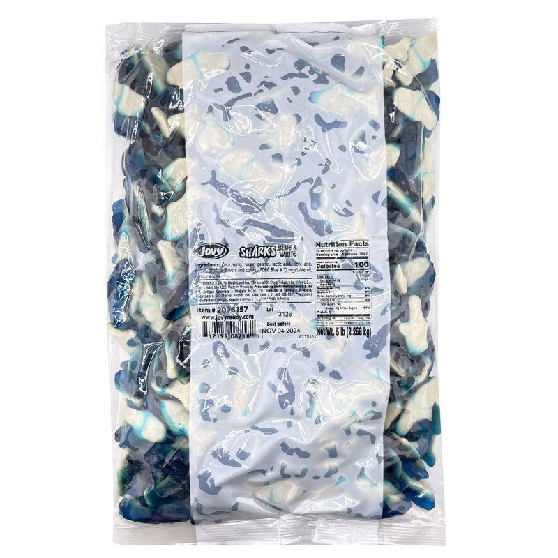 Jovy Gummy Sharks Blue/White 5Lb