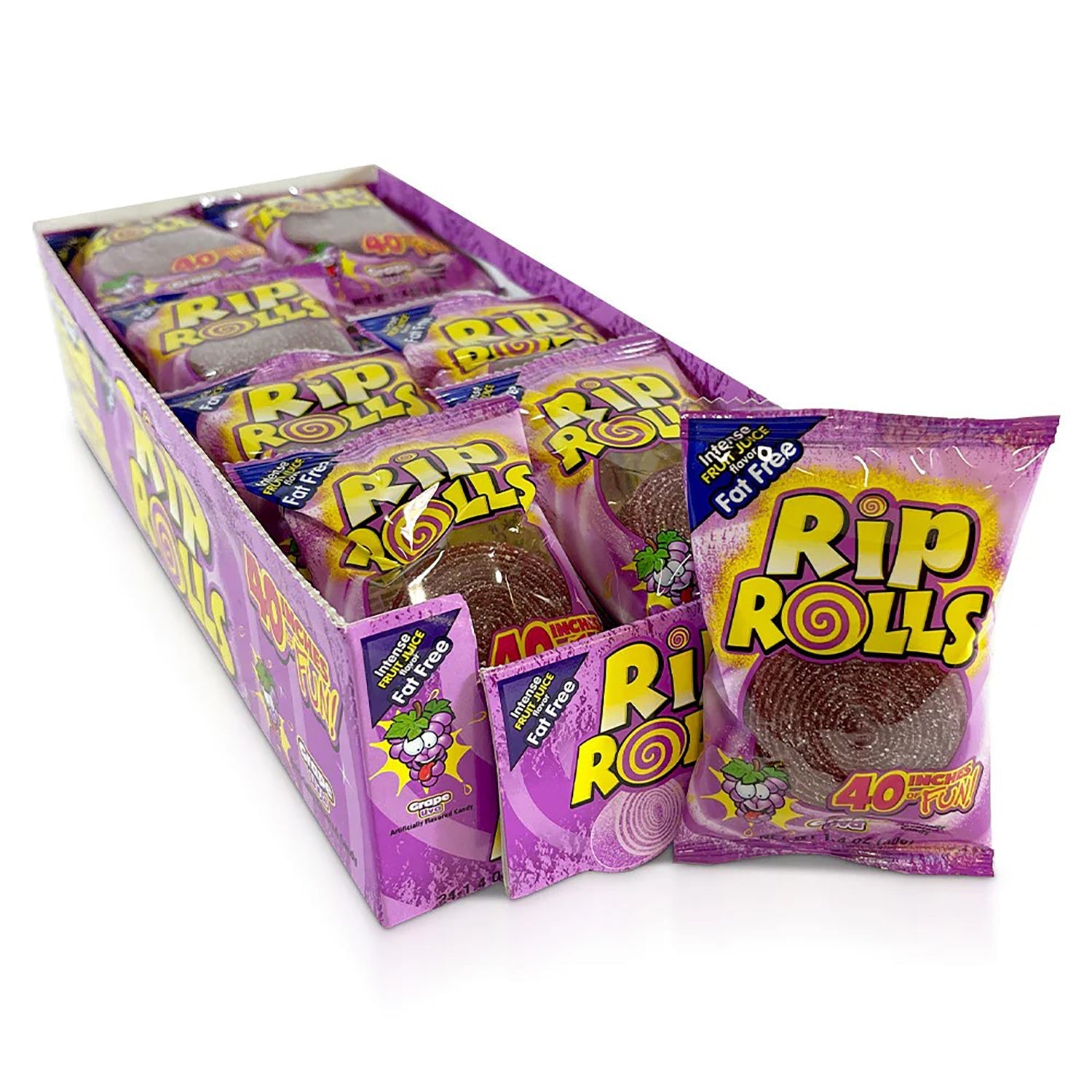 Rip Rolls Grape | 24ct, Box – Jack's Candy
