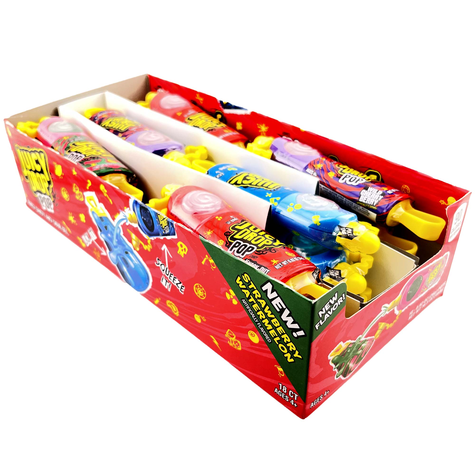 Bazooka Juicy Drop Pop Assortd 18Ct – Jack's Candy