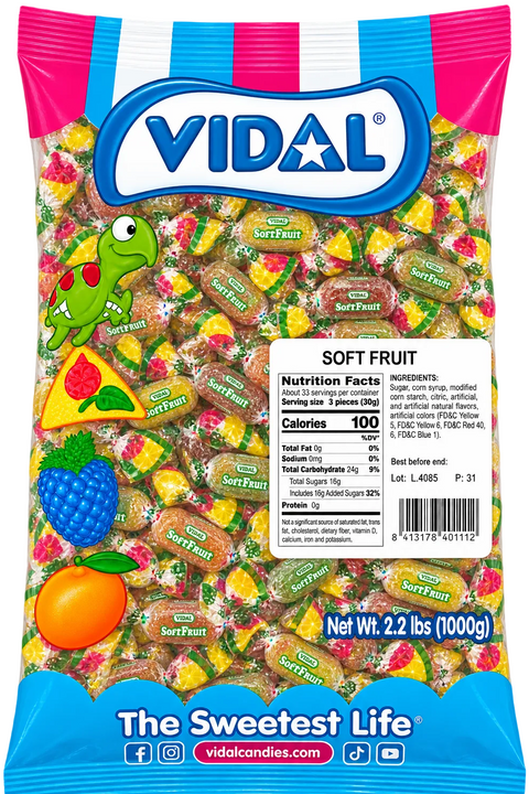 Vidal Soft Fruit Wrap | 2.2lb, Bag