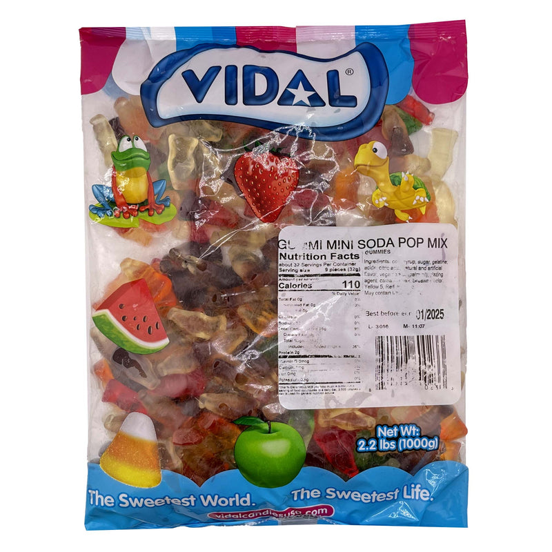 Vidal Gummi Mini Soda Pop 2.2L