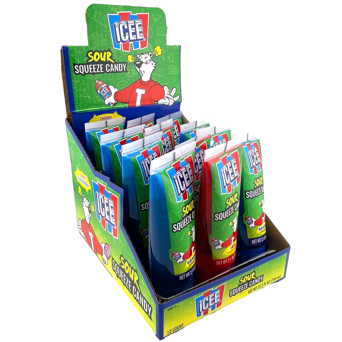 Kokos Icee Sour Squeeze Candy  2.1Z 12Ct
