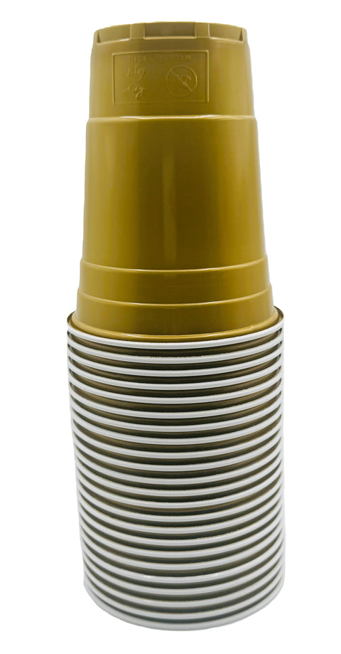 Plastic Cup 16z 24ct-Gold