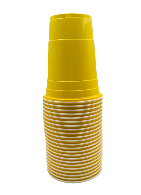 Plastic Cup 16z 24ct-Yellow