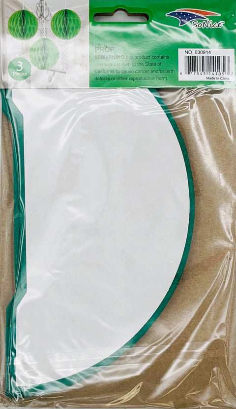 Honeycomb 8 inch 3-piece - Emerald