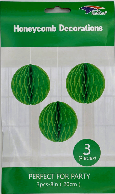 Honeycomb 8 inch 3-piece - Emerald