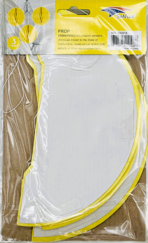 Honeycomb 8 inch 3-piece - Yellow