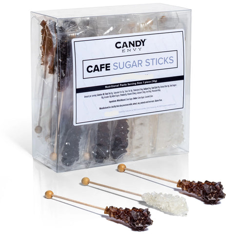 Candy Envy Sugar Stick Amber n White 10g Piece 18ct