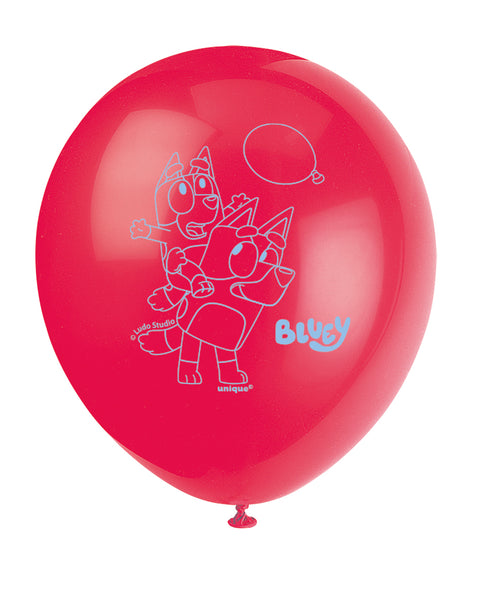 Theme Balloons 12 Inch Bluey | 8ct Bag