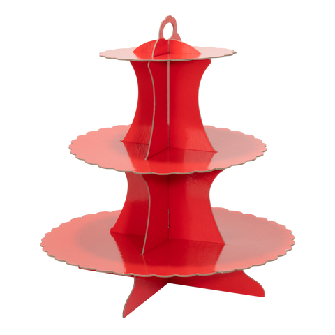 Cupcake Stand 3 Tier- Red