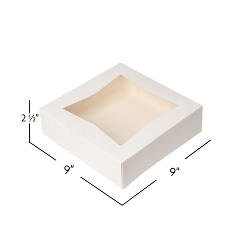 Bakery Box 9" 25ct White | Bag