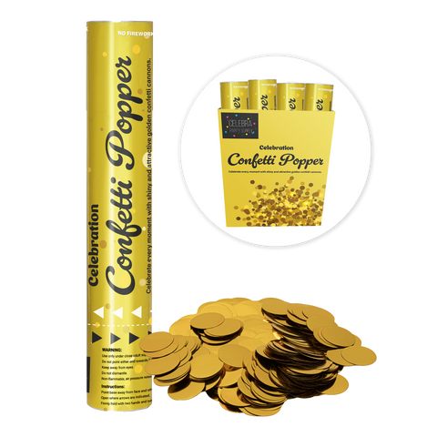 Confetti Canon Popper Gold | 1ct Tube