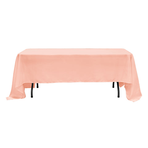 Table Cover Poly Rectangular (60" X 126") Blush | Bag
