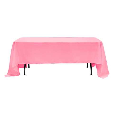 Table Cover Poly Rectangular (60" X 126") Pink | Bag