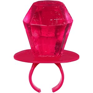 Bazooka Ring Pop Pink Strawberry 30ct