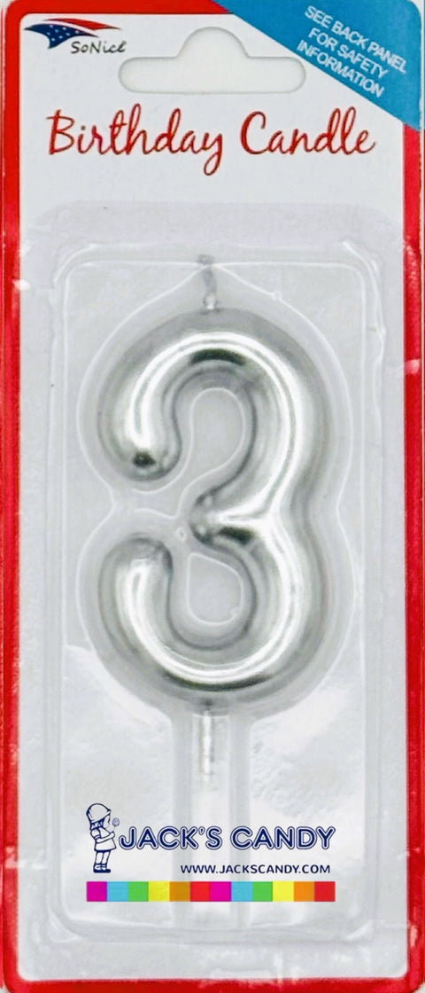 Candle #3 Silver