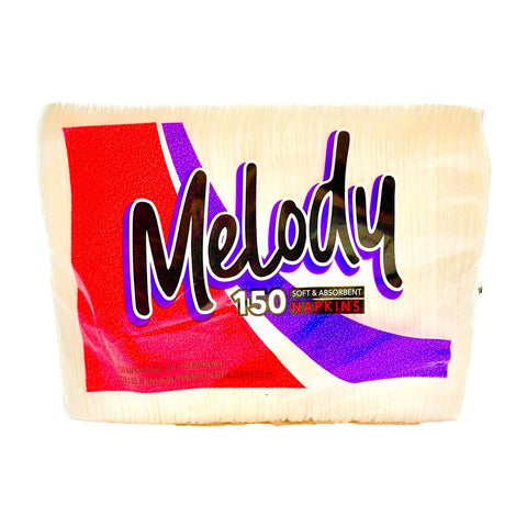 Melody Paper Napkin  (1-Ply)  | 150ct, Bag