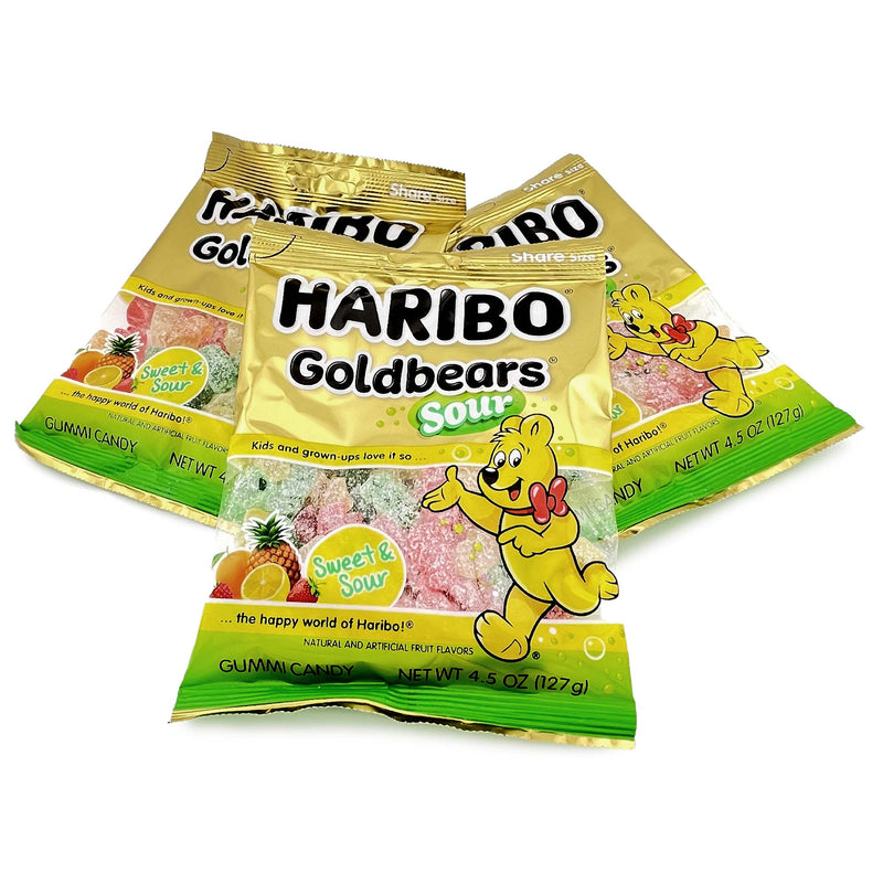 Haribo Sour Gold Bear 4.5Z 12Ct