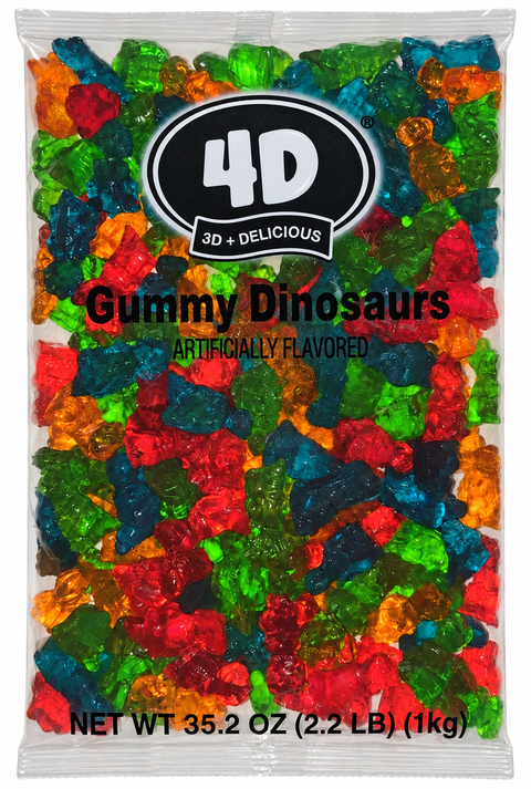 Hilco 4D Gummy Dinosaurs | 2.2lb, Bag