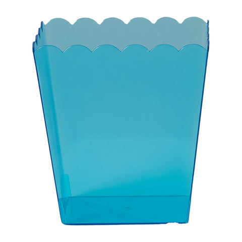 Scalloped Medium Container Turqoise | Each