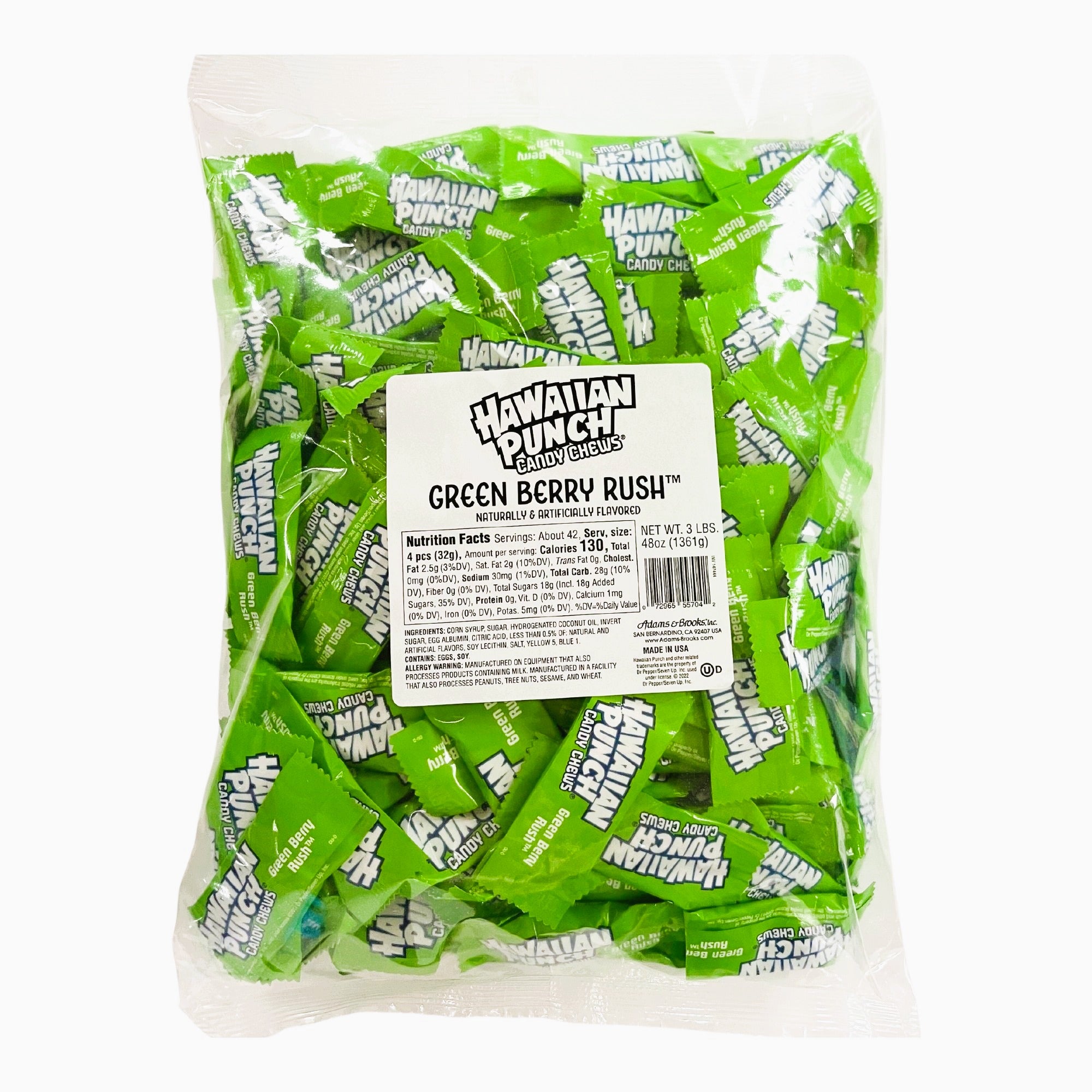 ぱな　 Hawaiian Punch Candy Chews Green | 3lb, Bag – Jack's Candy