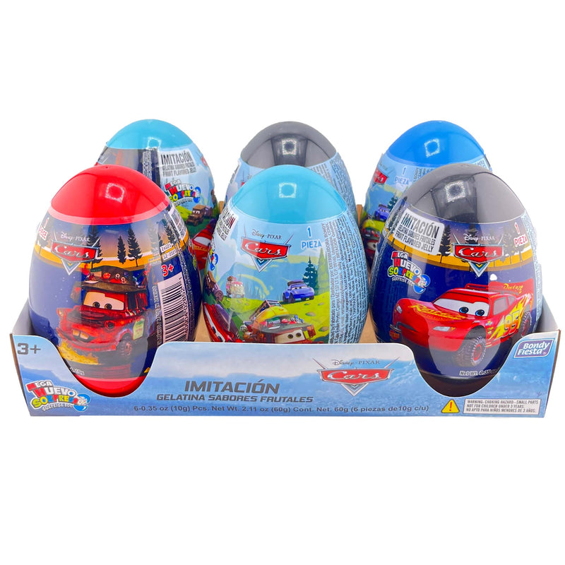 Bondy Mega Egg Cars  6Ct