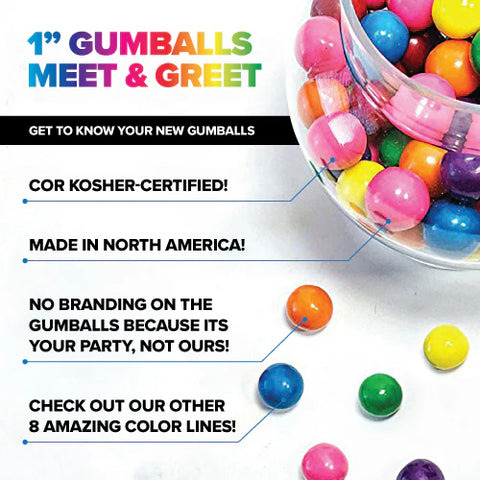 Candy Envy 1" Gumballs Red 2LB