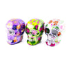 Bee Int Day Of The Dead 3D Tin Skull W/Candy 12Ct