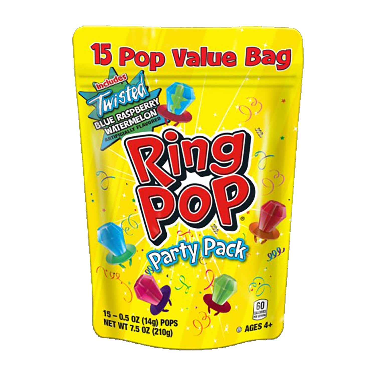 Bazooka Ring Pop Ring Pops Bag | 15ct, Bag – Jack's Candy