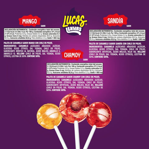 Lucas Paleta Lenwa Assorted 60ct