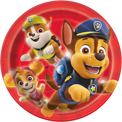 Plate 7" 8ct - Paw Patrol