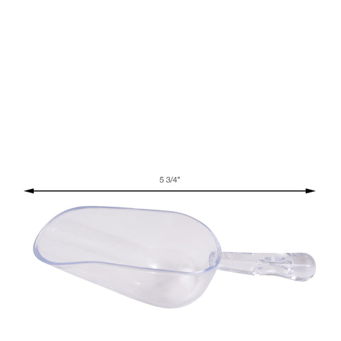 Plastic Scoop Clear (5 3/4") | 6ct, Bag