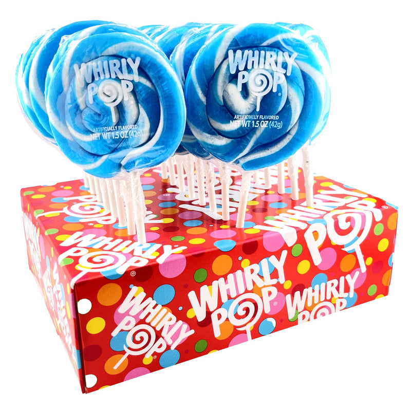 A&B Whirly Color Pop Lt Blue&W 24Ct