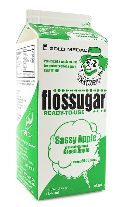Floss Sugar Sassy Apple 1/2 Gallon