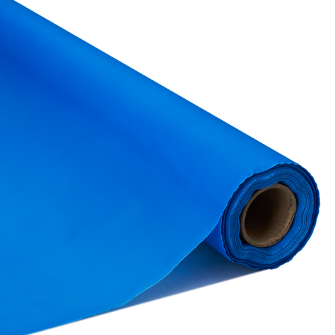 Table Cover Plastic Roll 40 x 100 Royal Blue
