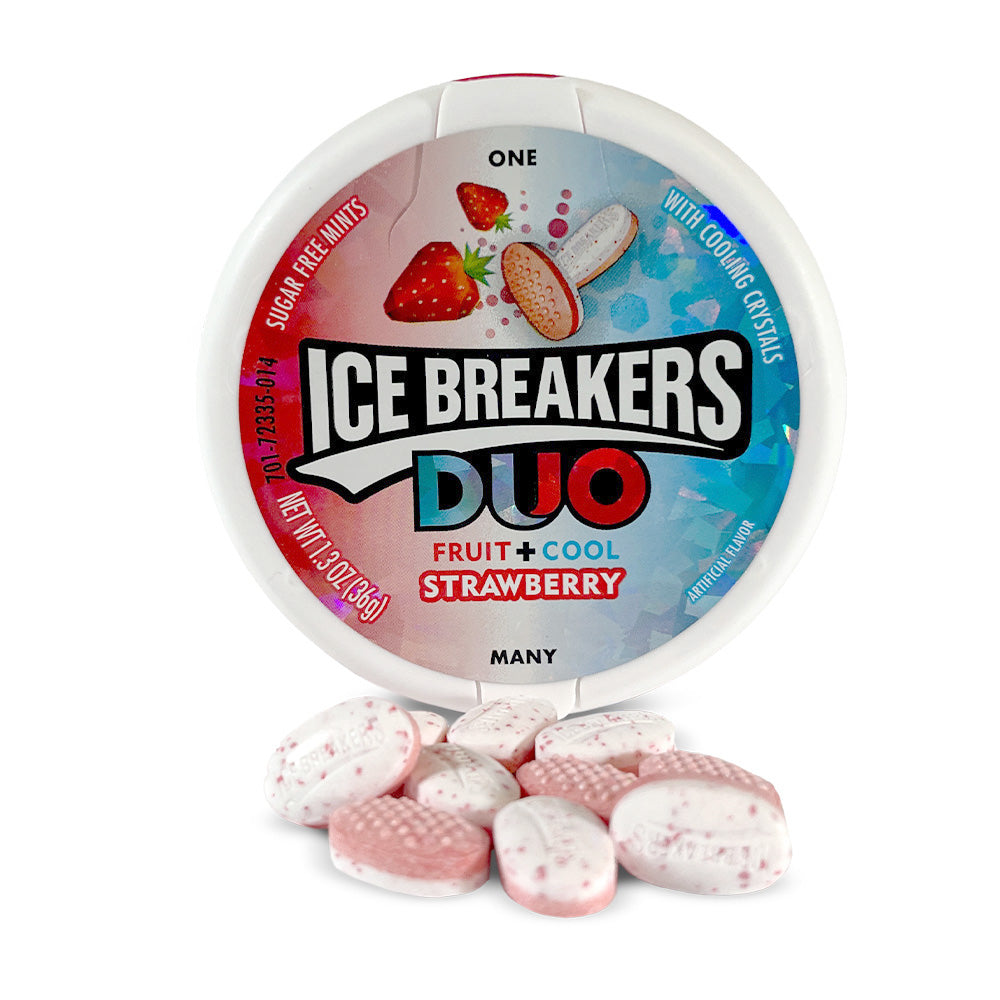 【新品未使用】icebreaker イチゴ アイスブレーカー XS Hershey Ice Breaker Mints Duos Strawberry | 8ct, Box – Jack's Candy