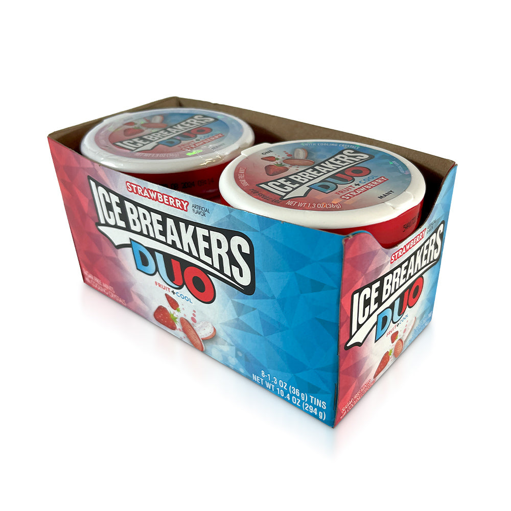 Hershey Ice Breaker Mints Duos Strawberry | 8ct, Box – Jack's Candy