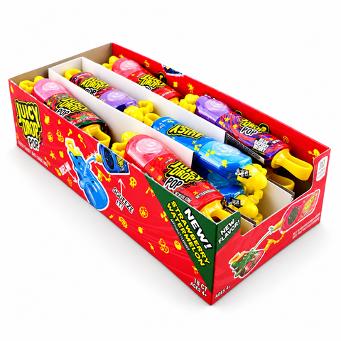 Bazooka Juicy Drop Pop | 18ct, Box