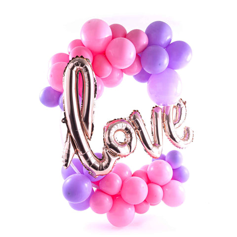 Balloon Hoop Kit - Love Pink & Purple | Bag